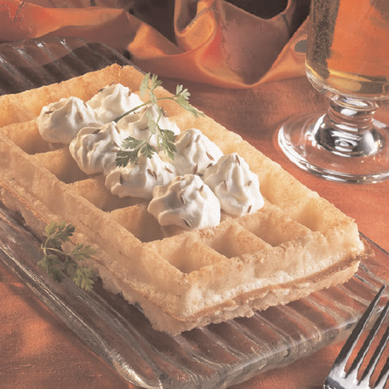 Gaufres à la chantilly de Maroilles