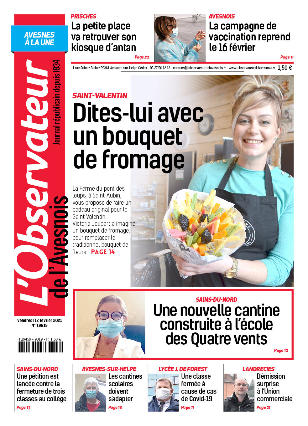 Dites-lui avec un bouquet de fromage !