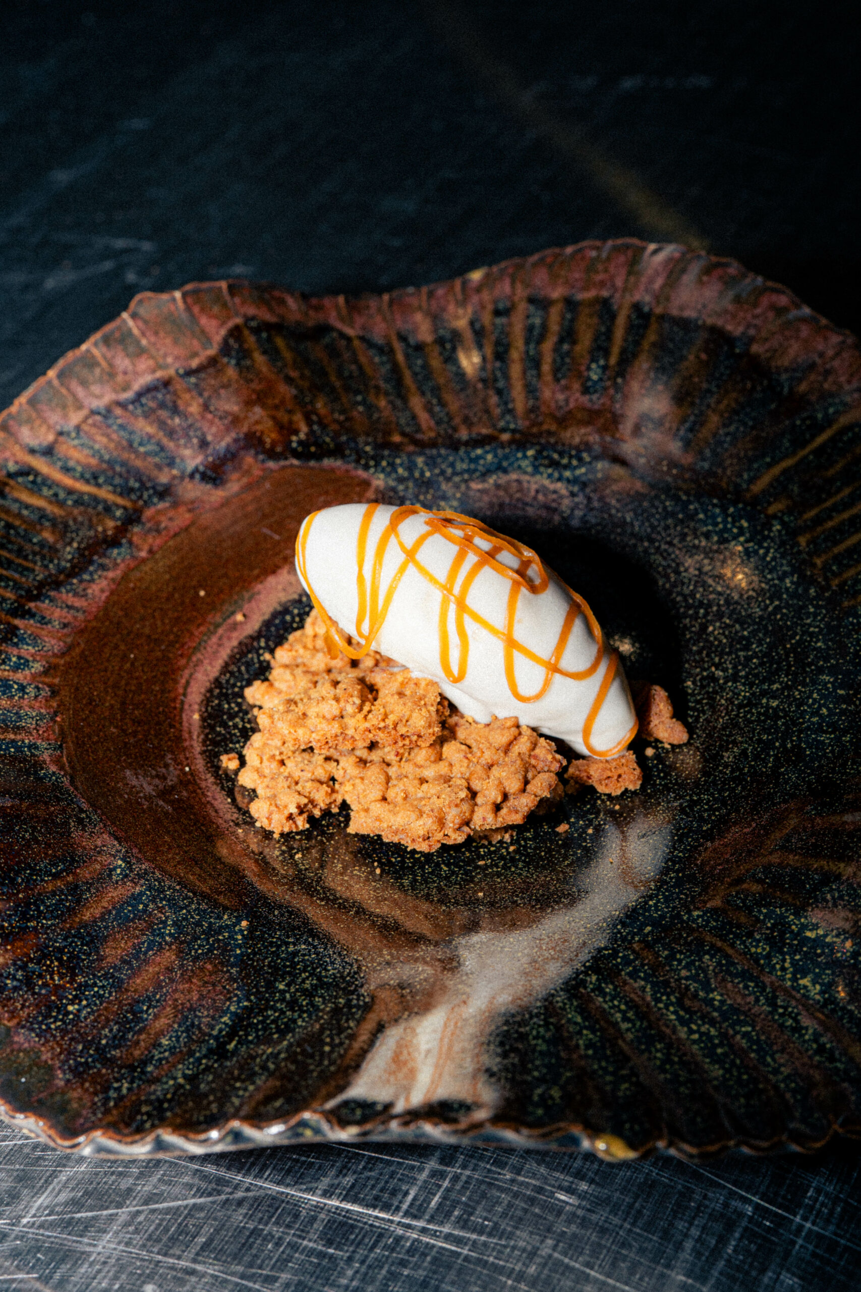 Glace au Maroilles AOP caramel au beurre salé